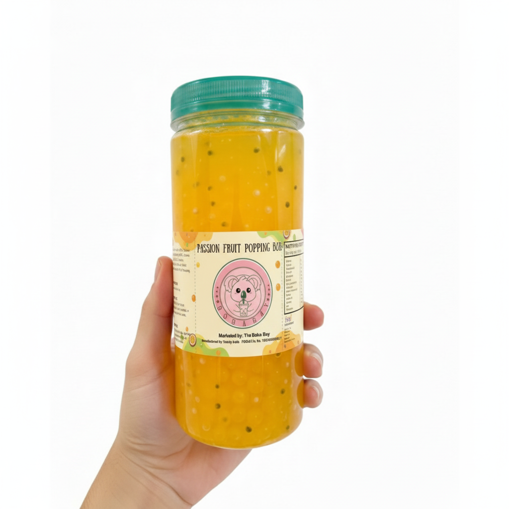 Passion Fruit Popping boba pearls
